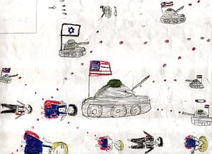 Drawing by Iraqi child, 2003