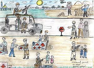 Drawing by Iraqi child, 2003