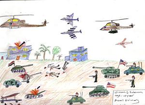 Drawing by Iraqi child, 2003